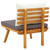 vidaXL Garden Chair Natural, Dark Gray, White A949-46671