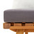 vidaXL Garden Chair Natural, Dark Gray, White A949-46671