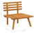 vidaXL Garden Chair Natural, Dark Gray, White A949-46671