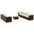 vidaXL Patio Lounge Set Set of 7 Brown, Cream white A949-3308033