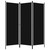 vidaXL 3-Panel Room Divider Black 59.1"x70.9" A949-320718