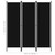 vidaXL 3-Panel Room Divider Black 59.1"x70.9" A949-320718