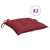 vidaXL Pallet Cushion Set of 2 Wine Red Oxford fabric (100% polyester) A949-361534