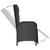 vidaXL Garden Dining Set Black PE Rattan Set for 8 people A949-3185082