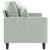 2-seater Sofa Light Grey Velvet (100% polyester), metal, textilene A949-359303
