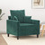 vidaXL Sofa Chair Dark Green Velvet (100% polyester), metal, foam Single A949-359285