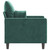 vidaXL Sofa Chair Dark Green Velvet (100% polyester), metal, foam Single A949-359285