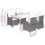 vidaXL Garden Dining Set Brown, Cream A949-3213198
