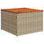 vidaXL Garden Table Beige and Brown PE Rattan Small Durable A949-366064