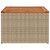 vidaXL Garden Table Beige and Brown PE Rattan Small Durable A949-366064