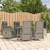 vidaXL Garden Dining Set Grey PE rattan Large Garden Dining Set A949-3185026