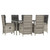 vidaXL Garden Dining Set Grey PE rattan Large Garden Dining Set A949-3185026