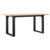 vidaXL Coffee Table O-Frame 35.4"x15.7"x17.7" Solid Wood Pine and Steel A949-3282664
