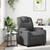 vidaXL Recliner Chair Gray Faux leather Standard size A949-372392