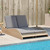 Sun Lounger Beige PE rattan 44.9x80.7x28.7 in A949-368290
