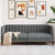vidaXL Sofa Dark grey Polyester fabric, plywood, solid wood, foam 2-seater A949-372605