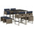 vidaXL Patio Dining Set Set of 8 Gray A949-3278088