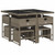 vidaXL Patio Dining Set Set of 8 Gray A949-3278088