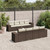 vidaXL Garden Sofa Set Brown PE Rattan 9 Piece UV-resistant materials A949-3222352