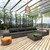 vidaXL Patio Sofa Grey rattan + dark grey cushions A949-48313