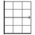 vidaXL Shower Enclosure ESG 45.7"x55.1" Black A949-150748