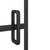 vidaXL Shower Enclosure ESG 45.7"x55.1" Black A949-150748