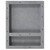 vidaXL Shower Niche with 2 Compartments Matt Gray 16.1"x20.1"x3.9" A949-151395