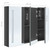 vidaXL Bathroom Cabinet Shining Grey MDF with Melamine Finish, Glass Mirror A949-326528 vidaXL Bathroom Cabinet Shining Grey MDF with Melamine Finish, Glass Mirror A949-326528