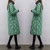 Color: Green, Size: XL - Women's Loose-fitting Mid-length Knee-length Fashion Cotton Jacket Q119-CJQB158868928BY
