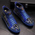 Color: Blue, Size: 43 - Personalized Blue Sequined Color-Block Sports Sneakers Q119-CJBHNSNS32052-Blue-43