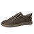 Color: Khaki Leather, Size: 45 - Flat Casual Shoes Springsummer Low-top Lace-up Q119-CJYD201907424XC