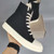 Color: Black satin, Shoe size: 45 - 19SS High Top Shoes Secondary Line High Top Canvas Five Mangs S Q119-CJNS166387047UF