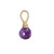 Amethyst - Silver L161-pendant dark amethyst-silver
