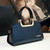 Color: Blue - Cowhide Women's Patent Leather Handbag Crossbody Bag Q119-CJNS184318802BY