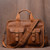Men's Retro Handmade First Layer Cowhide Portable Briefcase Q119-CJNS1785591