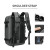 Color: Dark Grey - Men Travel Backpack vacuum compression 17 inch Laptop Backpack Business Large Ca F640-12000039459676533