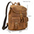 Color: Small Size Light Brown - Casual Retro Crazy Horse Leather Travel Backpack Q119-CJYD188263601AZ