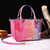 Color: Colorful Rose Blue - Women's Fashion Retro Brahmin Crocodile Pattern Portable Underarm Messe Q119-CJNS203150612LO
