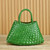 Color: Green, Size: Small - Braided Baotou Layer Cowhide Pure Handmade Basket Bag Q119-CJNS174134308HS