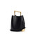 Color: Black Gold, Size: S - Imported Cowhide Leather Women's Bag Advanced Commuter Portable Bucket Q119-CJNS219003222VE