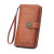 Color: Coffee - Vintage Large Capacity Women's Purse, Monochromatic, Multi-card, Long Wallet, Multi F640-12000038584451783