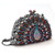 LO2370 - Ruthenium White Metal Clutch with Top Grade Crystal  in Multi Color A874-LO2370
