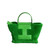 Color: Parrot Green, Size: 27x12x23CM - Genuine Leather Wool Handbag Commuter Shoulder Q119-CJNS190676905EV