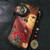Color: Red Double Carp Buckle - Men's Leather Art Handcrafted Carved Bag Q119-CJNS171678105EV