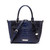 Color: Navy Blue - Women's Fashion Retro Brahmin Crocodile Pattern Portable Underarm Messenger Bag Q119-CJNS203150617QJ