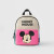 Color: black - Disney New Mickey Cartoon Fashion Backpack Women's Minnie Canvas School Bag Boys and F640-12000041508975701