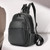 Color: Black - Women's Affordable Luxury Fashion Leather Portable Backpack Q119-CJYD227302801AZ