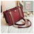Color: Red with a jasmine sachet - School bag student style wild fashion handbag silk scarf shoulde Q119-CJBHNSNS07242-Red with a jasmine sachet