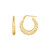 14K Yellow Gold Polished Twisted Cable Graduated Hoops P150-65657