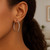Sterling Silver Rhodium Plated Thin Large Polished Hoop Earrings (2x40mm) P150-73964